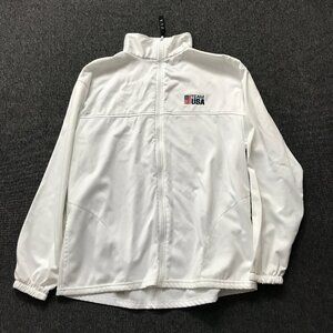 Men's XL Team USA Olympic Committee Made In USA Full Zip Jacket Sweatshirt